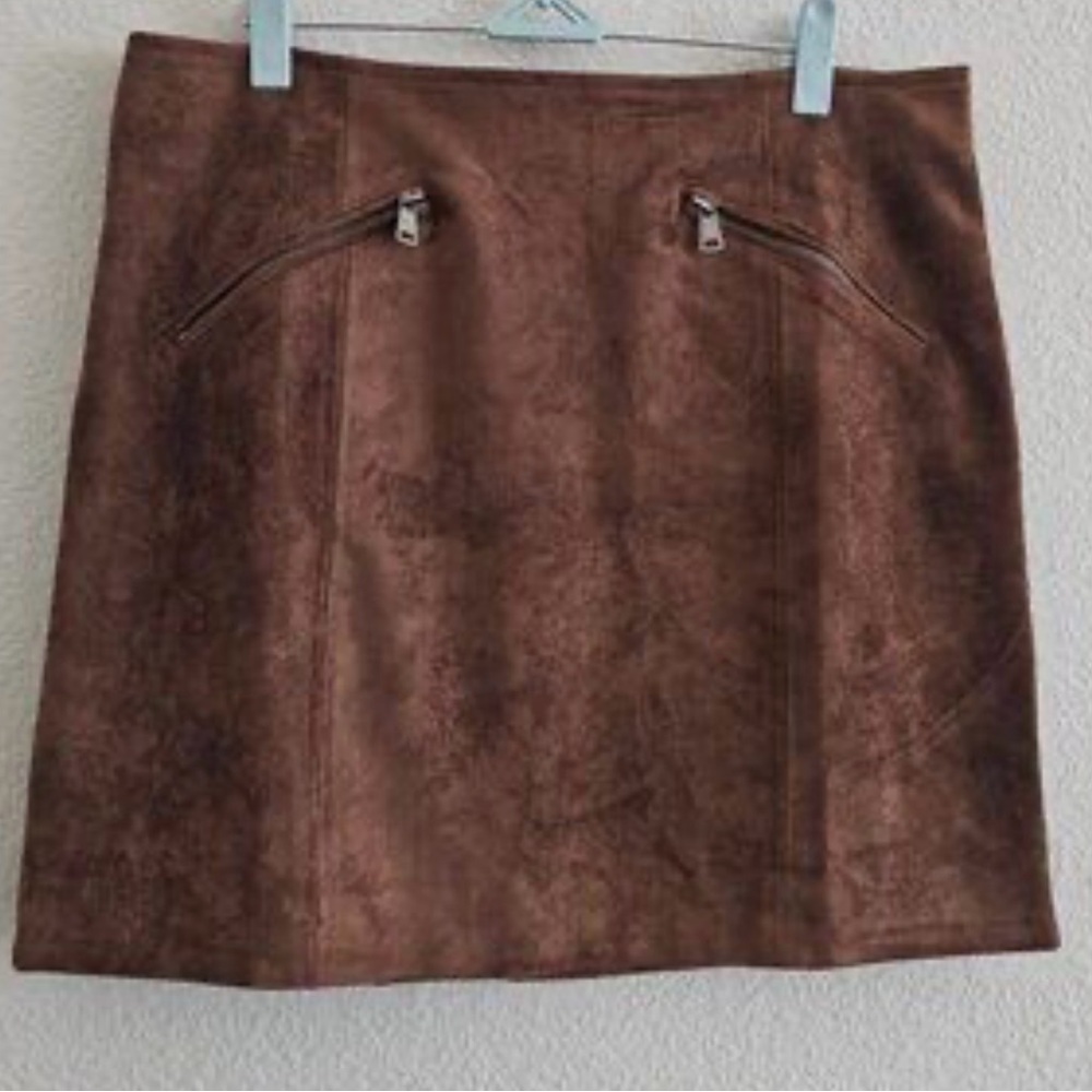 NWT SIZE 4/27 Tractr  Brown Pencil Mini Skirt Work